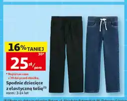 Auchan Spodnie dziecięce z elastyczną talią oferta