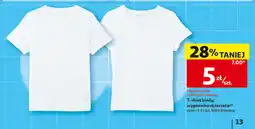 Auchan T-shirt biały wyprawka dziecięca oferta