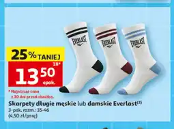 Auchan Skarpety długie męskie Everlast 3-pak oferta