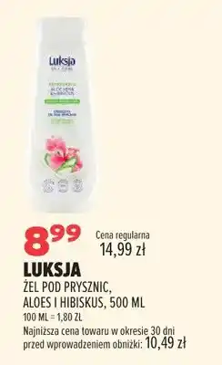 Drogerie Natura Żel pod prysznic Luksja aloes i hibiskus oferta