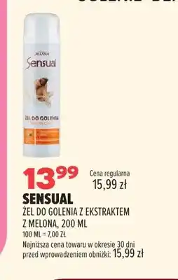 Drogerie Natura Żel do golenia z ekstraktem z melona Sensual oferta