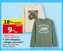 Auchan T-shirt chłopięcy z długim rękawem oferta