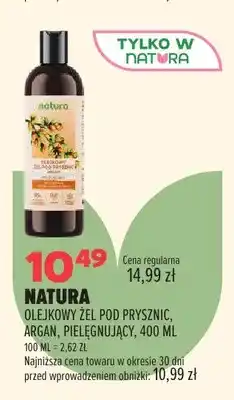 Drogerie Natura Olejkowy żel pod prysznic Natura argan pielęgnujący oferta