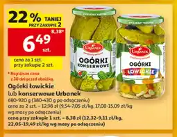 Auchan Ogórki łowickie Urbanek oferta