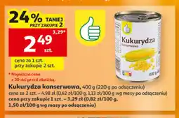 Auchan Kukurydza konserwowa oferta