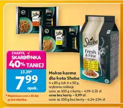 Auchan Mokra karma dla kota Sheba 4-pak oferta