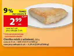 Auchan Ciastko rożek z wiśniami oferta