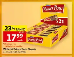 Auchan Wafelki Prince Polo Classic 21-pak oferta
