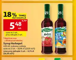 Auchan Syrop Herbapol malina oferta