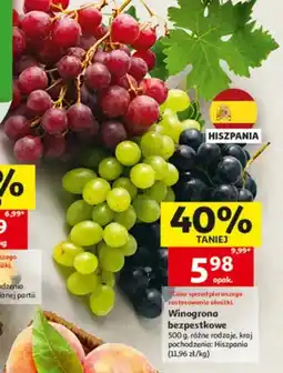 Auchan Winogrona bezpestkowe oferta