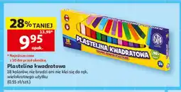 Auchan Plastelina kwadratowa 18 kolorów Astra oferta