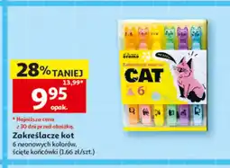 Auchan Zakreślacze kot Erema 6-pak oferta