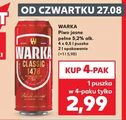 Kaufland Piwo Warka oferta