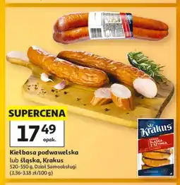Auchan Kiełbasa podwawelska Krakus oferta