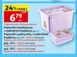 Auchan Pojemnik śniadaniowy z nadrukiem kapibary oferta