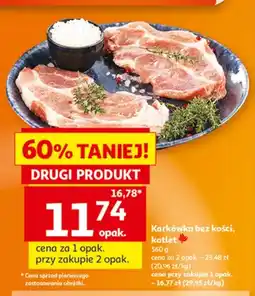 Auchan Karkówka wieprzowa bez kości kotlet Auchan oferta