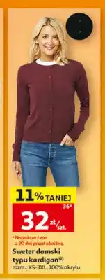 Auchan Sweter damski typu kardigan Inextenso oferta