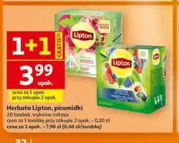 Auchan Herbata zielona Lipton malina i granat oferta