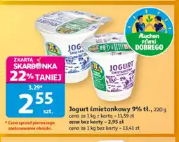 Auchan Jogurt śmietankowy Pewni Dobrego 9% oferta