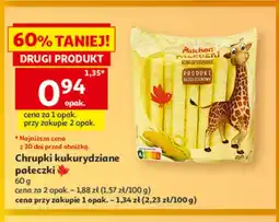 Auchan Chrupki kukurydziane pałeczki Auchan oferta