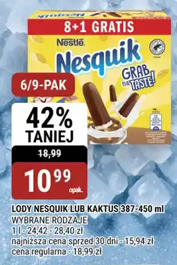 bi1 Lody Nesquik LUB Kaktus oferta