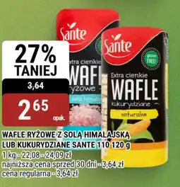 bi1 Wafle ryżowe z solą himalajską lub kukurydziane Sante oferta