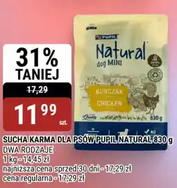 bi1 Sucha karma dla psów Pupil Natural oferta
