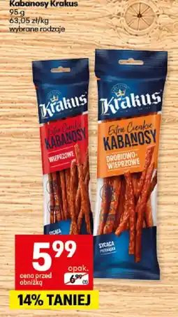 Delikatesy Centrum Kabanosy Krakus Extra Cienkie oferta
