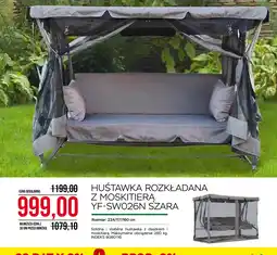 Abra HUŚTAWKA ROZKŁADANA Z MOSKITIERĄ YF-SW026N SZARA oferta