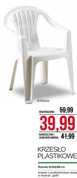 Krzesło plastikowe