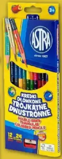 Smyk Kredki ołówkowe dwustronne 12/24 kolorów, Astra oferta