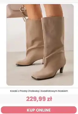 Renee Kozaki z prostą cholewką i kwadratowym noskiem reneé oferta