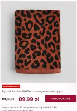 Home&You Ręcznik Panther home & you 70x130 cm z motywem zwierzęcym oferta