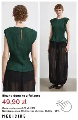 Medicine Bluzka damska z fakturą Medicine oferta