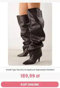 Renee Kozaki typu slouchy na szpilce ze szpiczastym noskiem Renee oferta