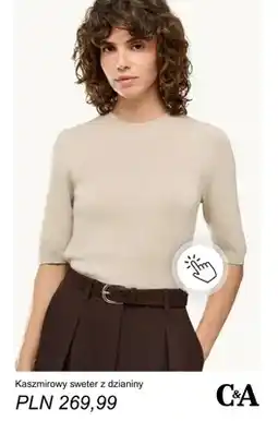 C&A Kaszmirowy sweter z dzianiny C & A oferta