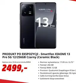 Media Markt Smartfon Xiaomi 13 Pro 5 g 12/256GB czarny oferta