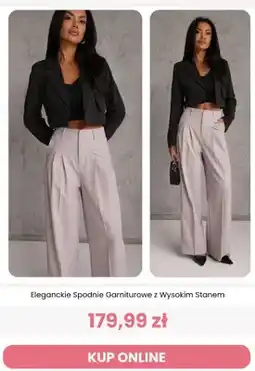 Renee Eleganckie spodnie garniturowe z wysokim stanem Renee oferta