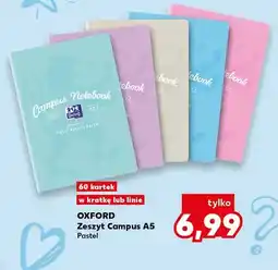 Kaufland Zeszyt Campus A5 Pastel Oxford oferta