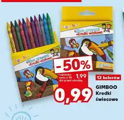 Kaufland Kredki świecowe Gimboo 12 kolorów oferta