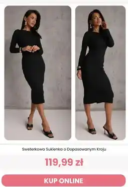 Renee Sweterkowa sukienka o dopasowanym kroju Renee oferta