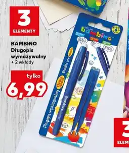 Kaufland Długopis wymazywalny + 2 wkłady Bambino oferta