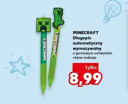 Kaufland Długopis automatyczny wymazywalny z gumowym uchwytem Minecraft oferta