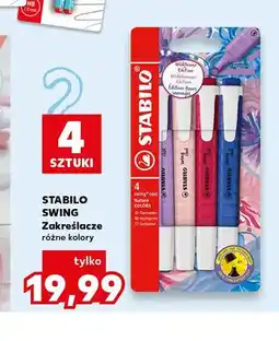 Kaufland Zakreślacze STABILO SWING 4-pak oferta