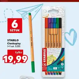 Kaufland Cienkopisy STABILO 6-pak oferta