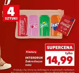 Kaufland Zakreślacze mini Interdruk 4-pak oferta