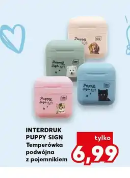 Kaufland Temperówka podwójna z pojemnikiem Interdruk Puppy Sign oferta