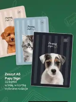 Delikatesy Centrum Zeszyt A5 w linię 32 kartki Puppy Sign oferta