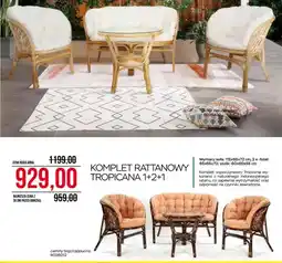 Abra Komplet rattanowy Tropicana 1+2+1 oferta