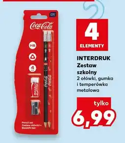 Kaufland Zestaw szkolny Interdruk 2 ołówki gumka i temperówka metalowa oferta